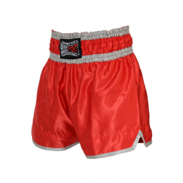 Short boxe thai muay thaï vert et rouge