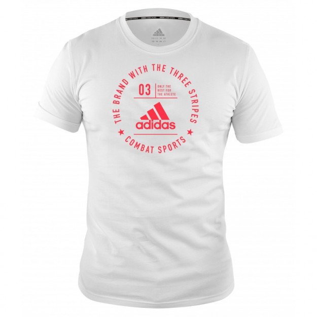 T shirt adidas blanc cheap et rouge