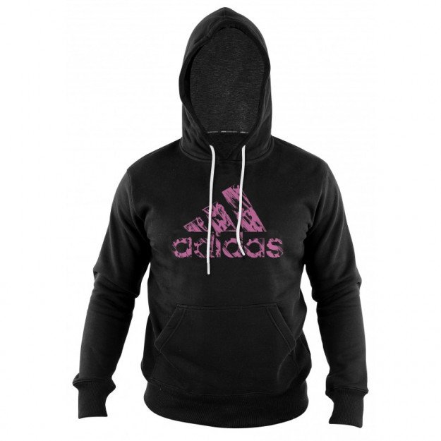 Sweat adidas noir et on sale rose