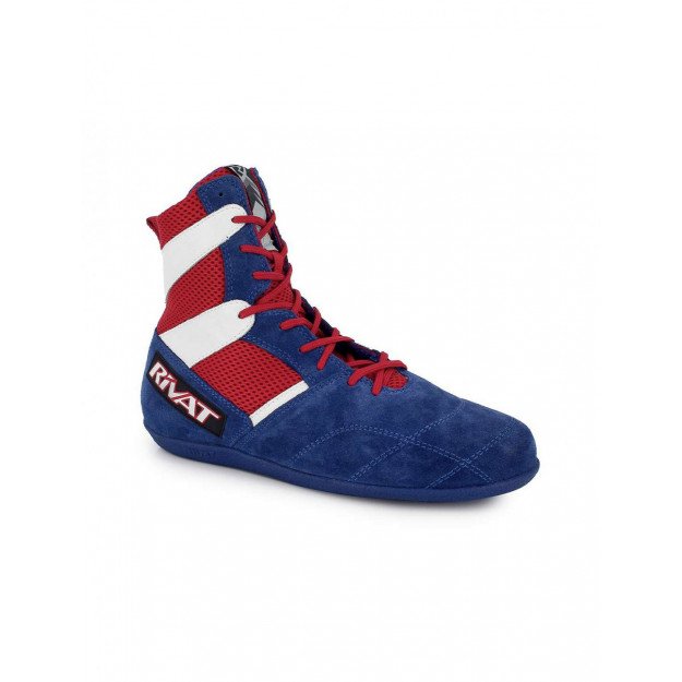 Chaussures de Boxe Fran aise Rivat Top Light Bleu Blanc Rouge