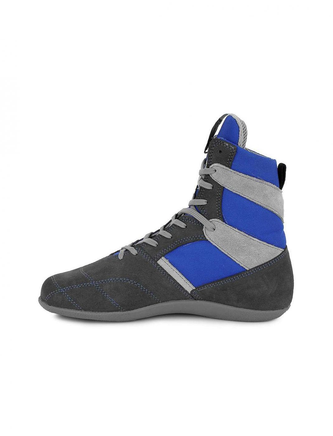 Chaussures de Boxe Francaise Rivat Top Gris Bleu Rivat