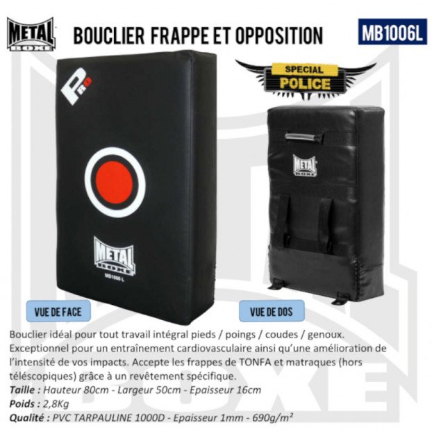 Bouclier frappe & percussion - METAL BOXE