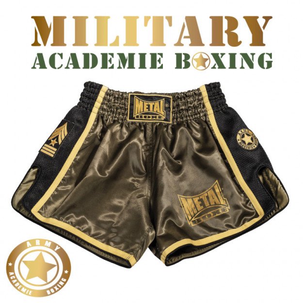 Short de Boxe Thaï Military Metal Boxe