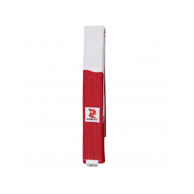 Ceinture blanche et rouge judo sale