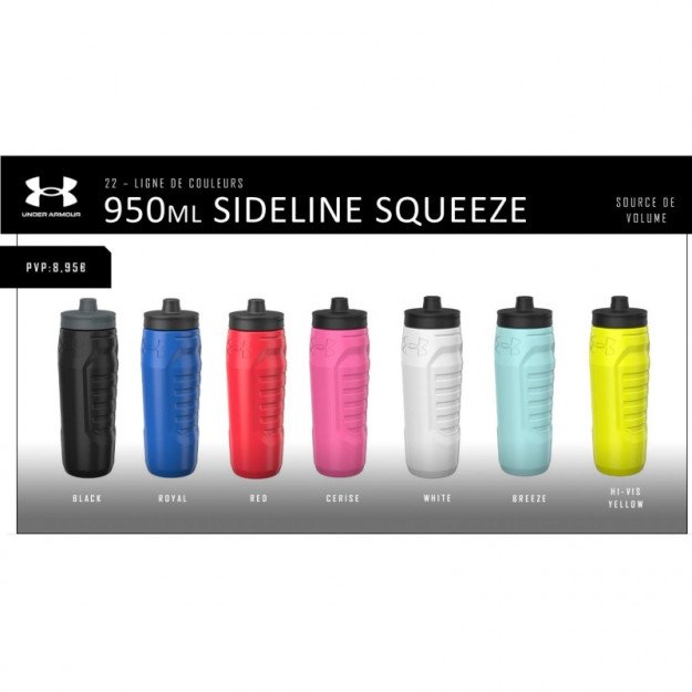 New UA 32OZ SIDELINE SQUEEZE ROYAL Water Bottles