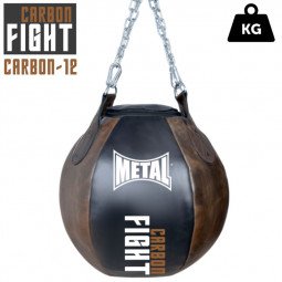 AQF Punching Ball Adulte Sac de Boxe en Cuir avec Fixations Kit d