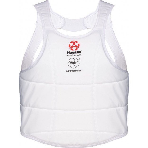 Coquille de protection Homme Hayashi - Blanc - Approuvée WKF