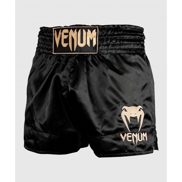 Short Boxe Thaï et Kick Boxing noir or - Metal Boxe